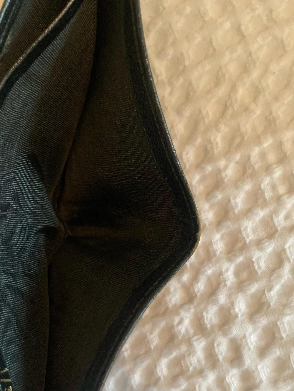 KANGAROO VTG Brooks Brothers Peal & Co. Made in England Black Leather Wallet